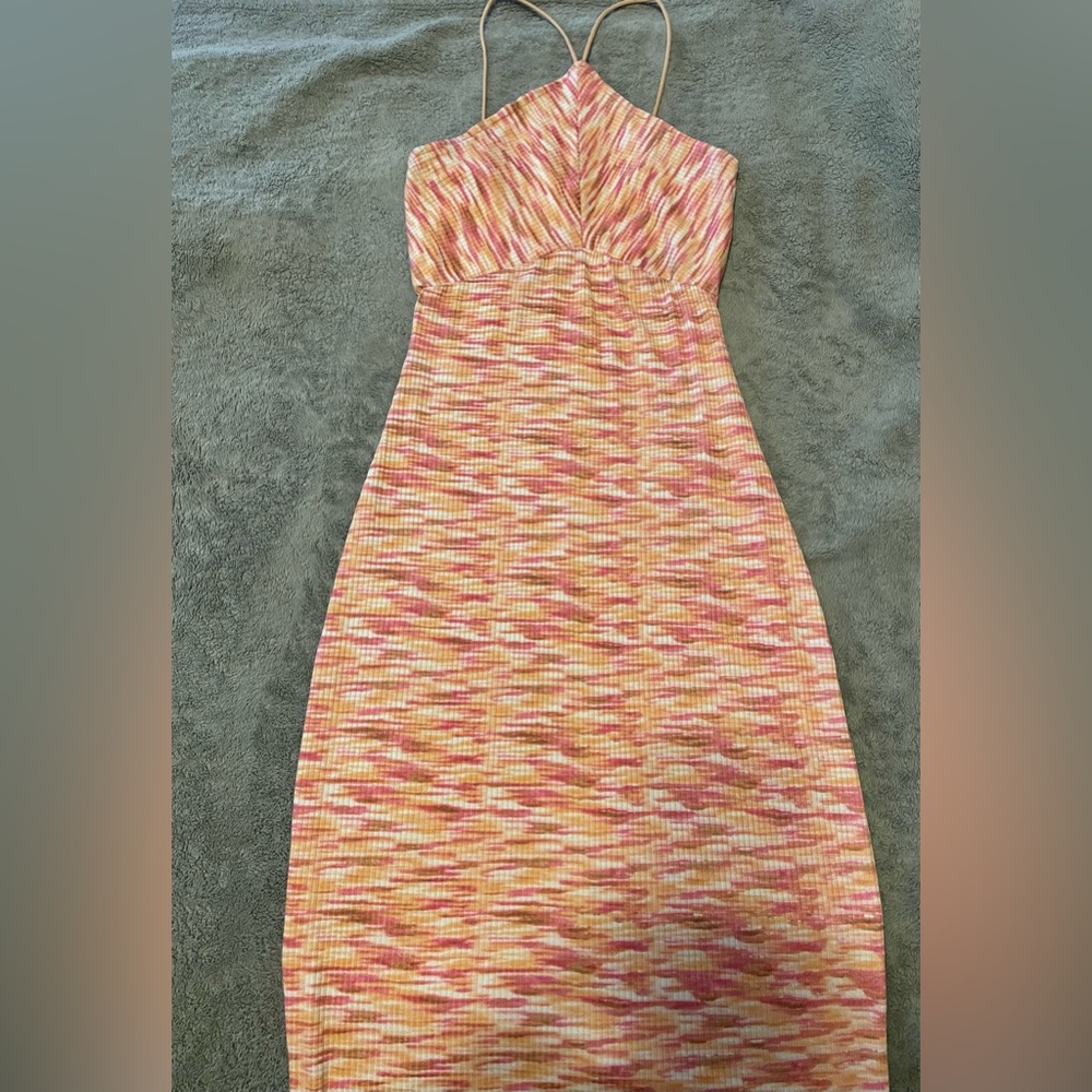 Elegant Multicolor Knit Dress